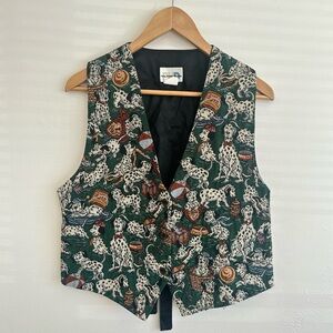 Dalmatian Print Women's Vest - Green